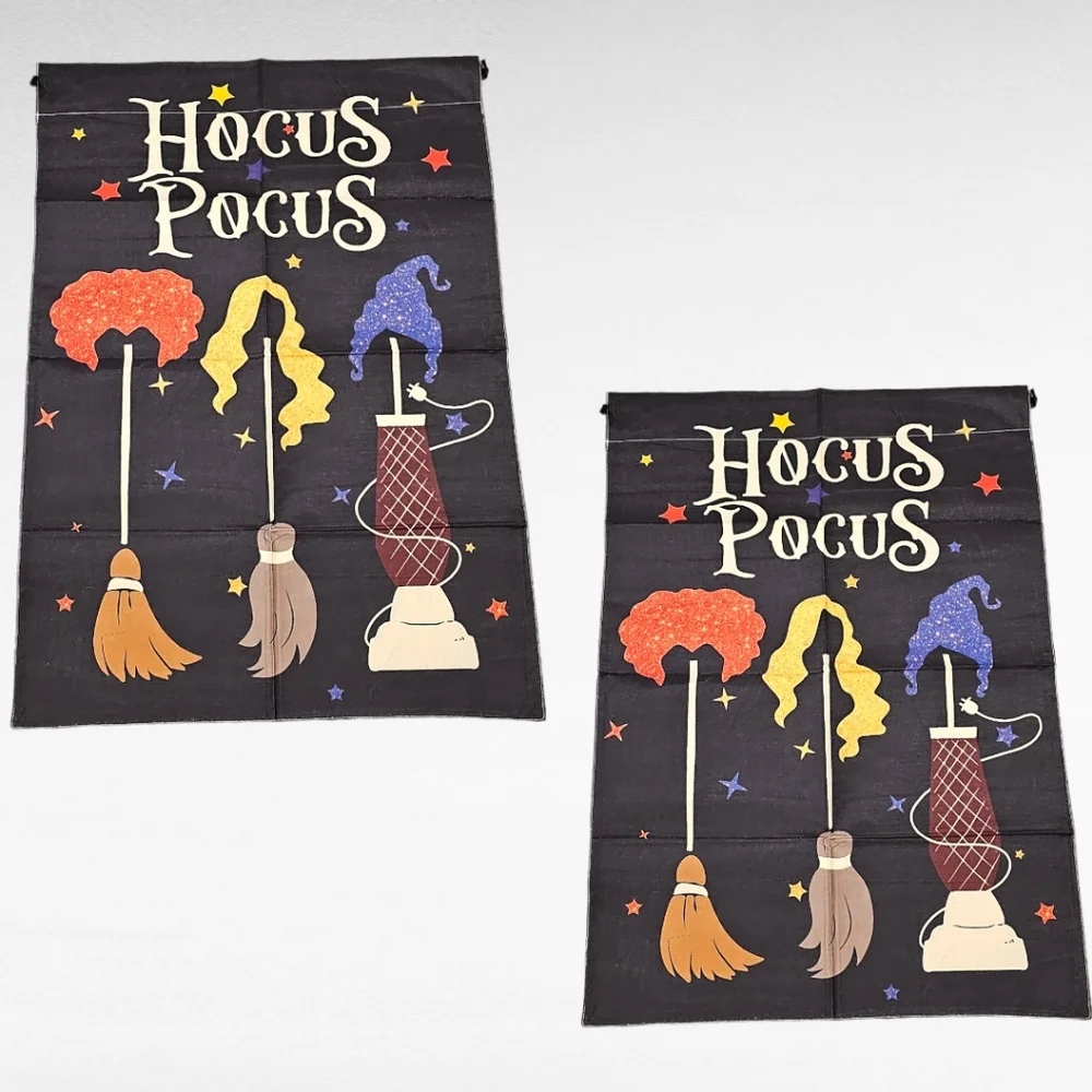Hocus Pocus Halloween Large House Flag Double Sided 27.5